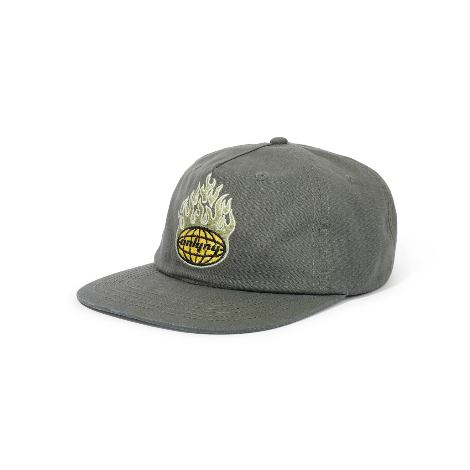 Scorcher Snapback Hat, Forest Green