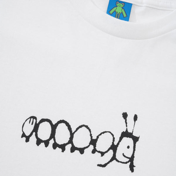 Frog Skateboards Caterpillar Tee, White