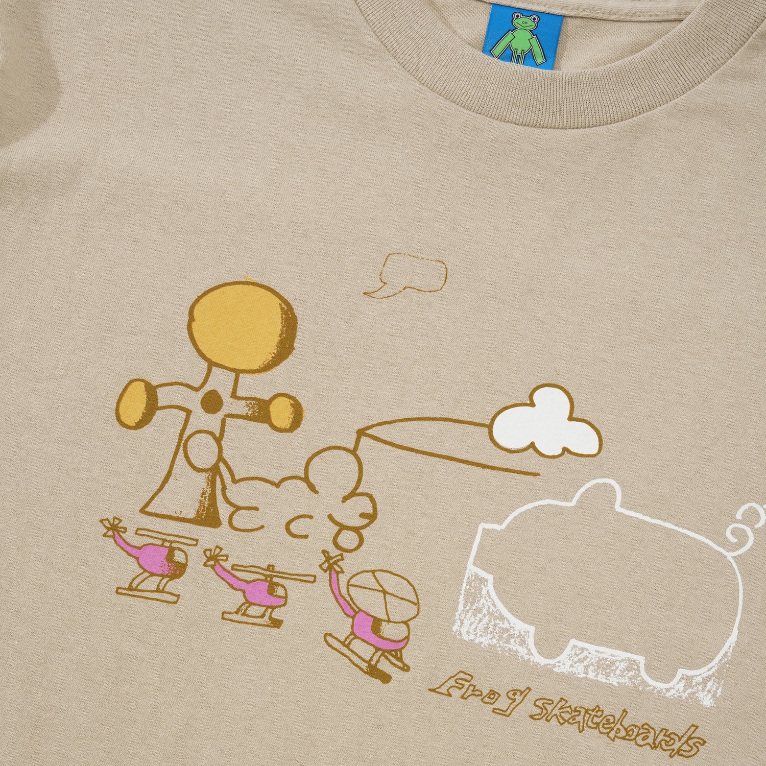 Cloud Landed Tee, Sand