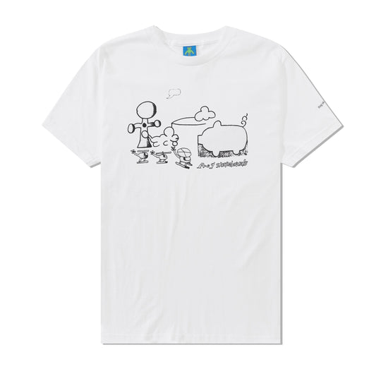 Cloud Landed Tee, White