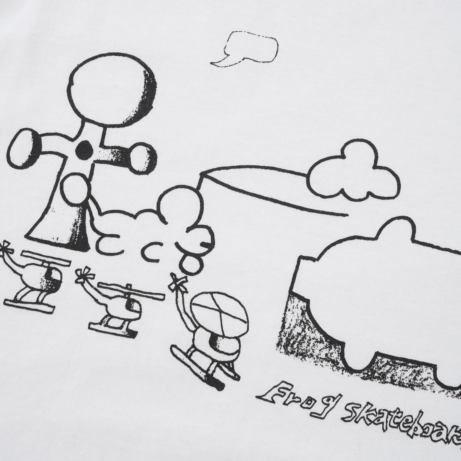 Cloud Landed Tee, White