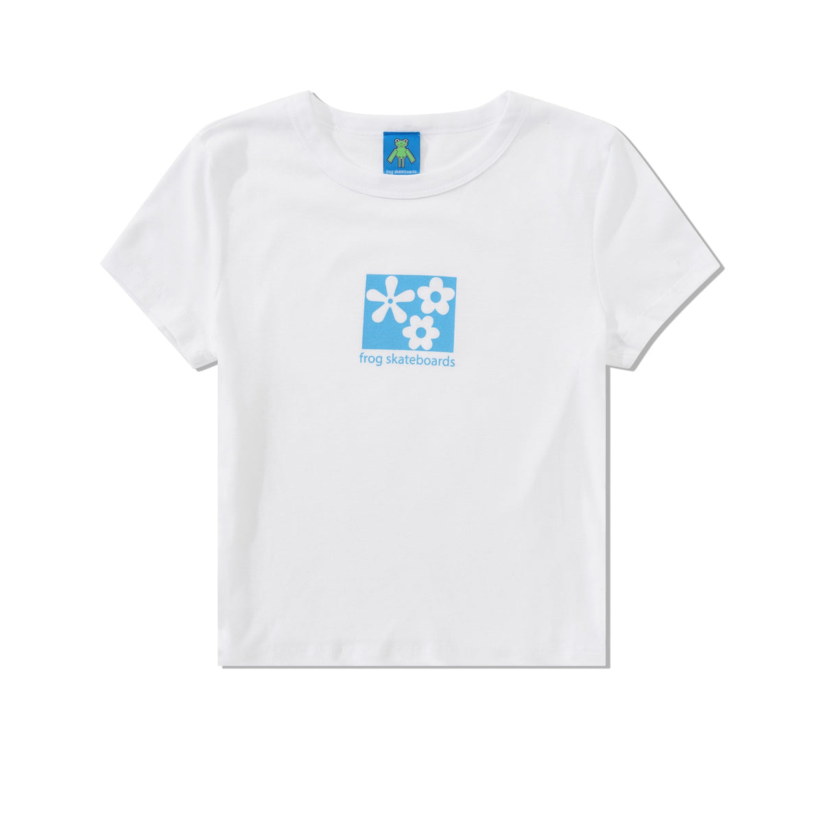 Flower Baby Cropped Tee, White