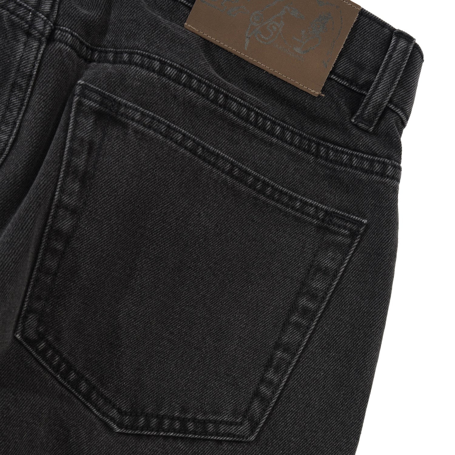 Five Pocket Denim, Washed Black