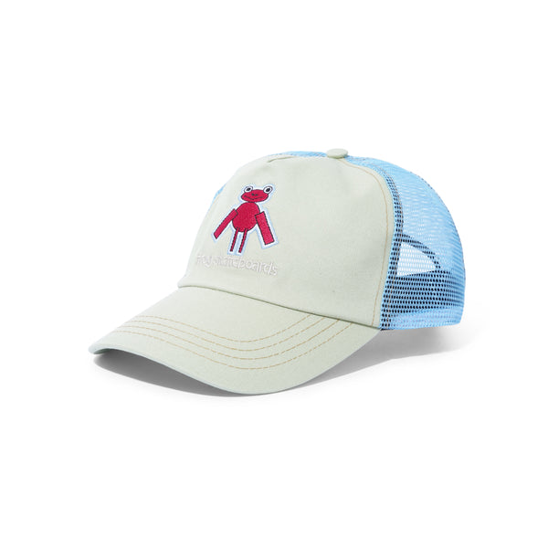 Frog Skateboards Perfect Frog Trucker Cap, Green / Turquoise