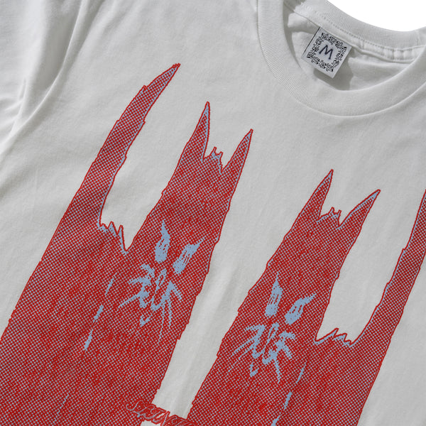 Slinky Cats Tee, White