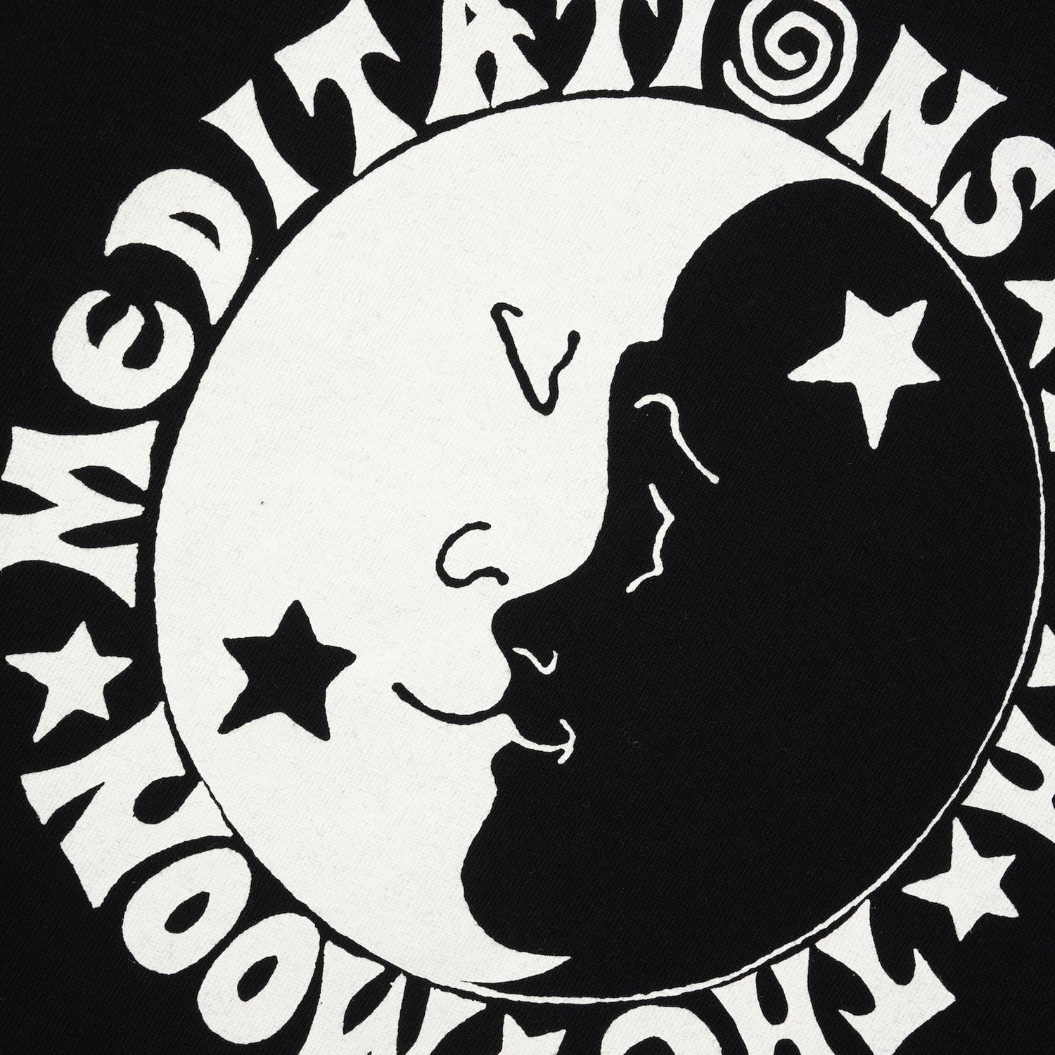 Moon Meditations Tee, Acid Black