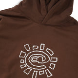 Scribble @Sun Pullover Hood, Brown