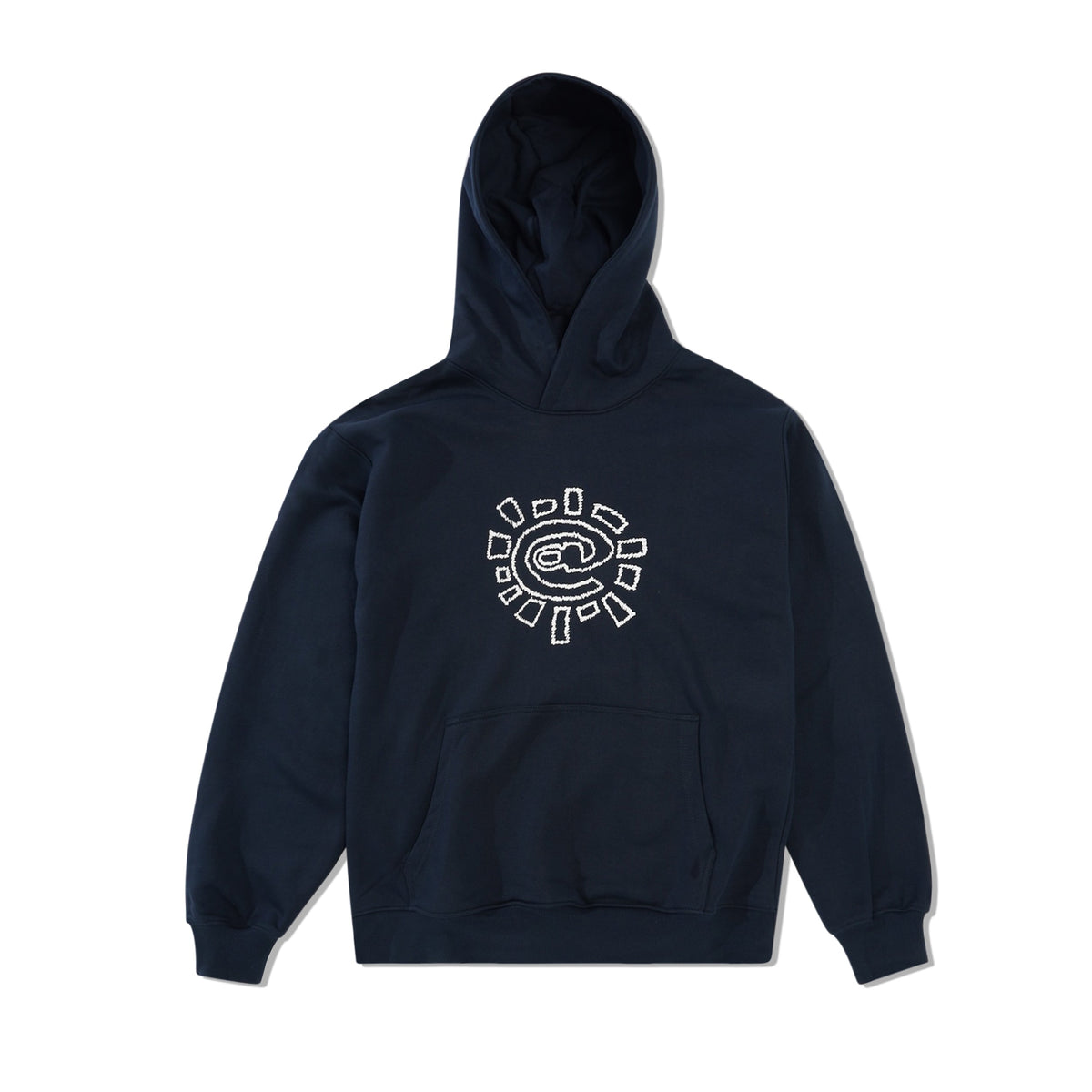 Scribble @Sun Pullover Hood, Navy
