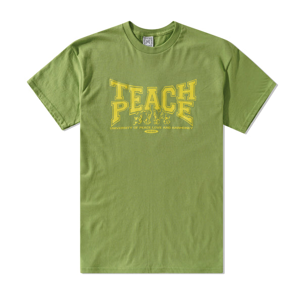 Slinky Teach Peace Tee, Kiwi Green