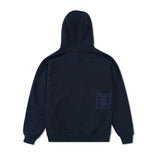 Scribble @Sun Pullover Hood, Navy