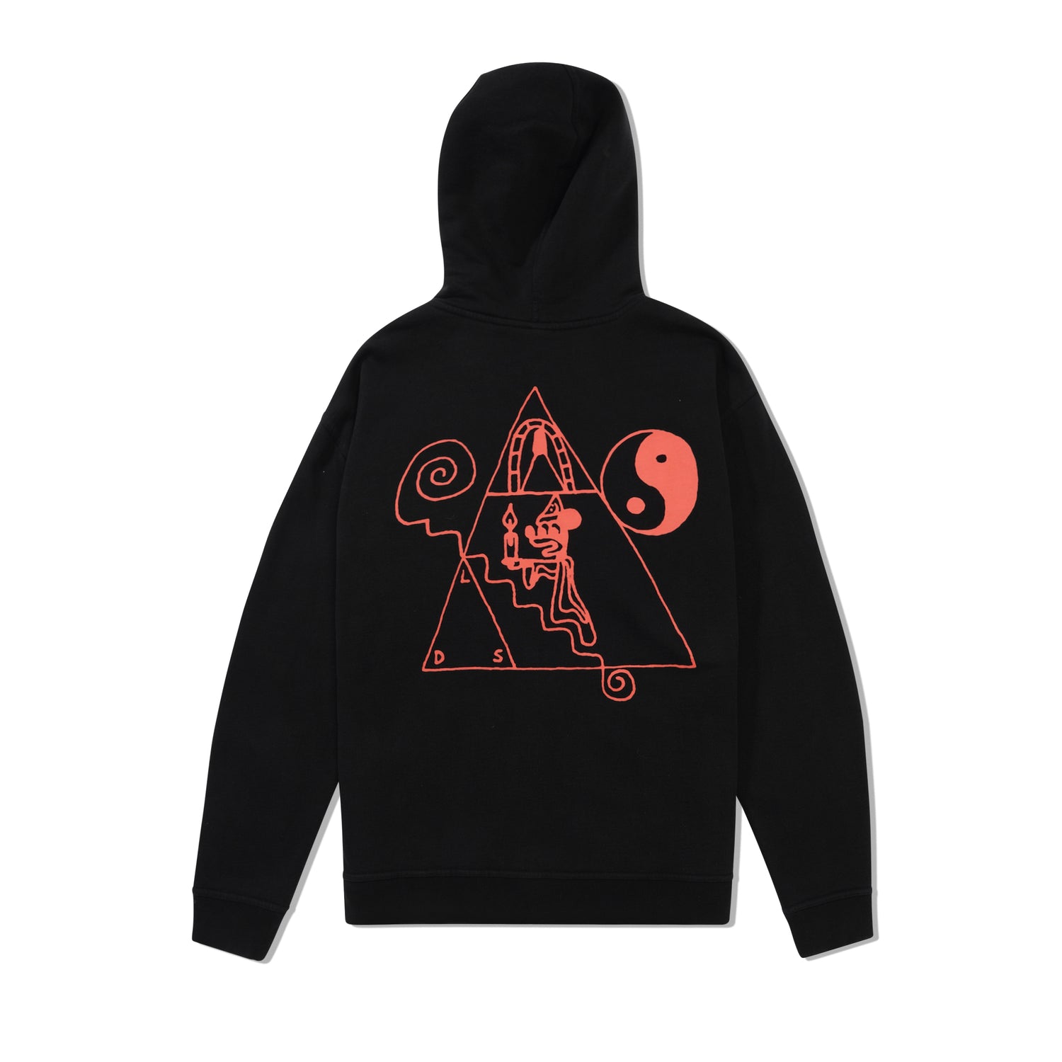 Mickey Zip Thru Pullover, Acid Black