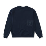 Zach Logo Embroidered Crewneck, Navy