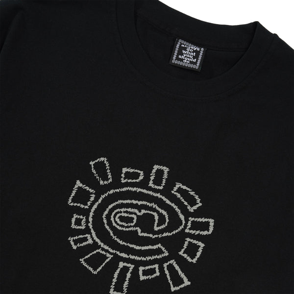 Always Do What You Should Do Sketchy @Sun Tee, Black