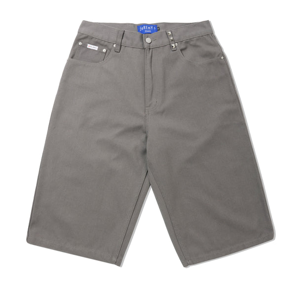 Bye Jeremy Canvas Shorts, Grey
