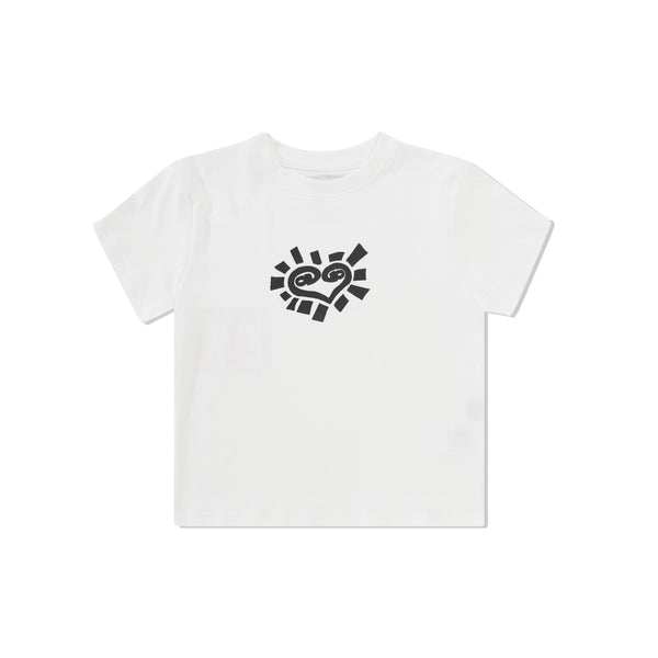 Always Do What You Should Do Baby He@rt Tee, White