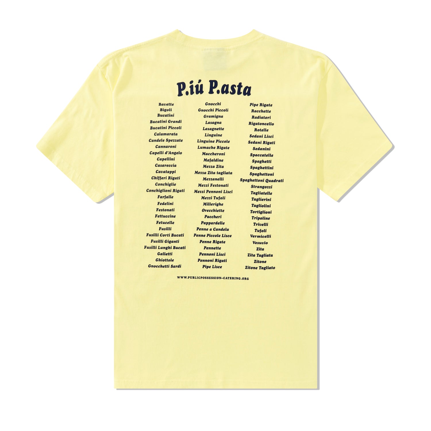 P.iu P.asta Tee, Stonewashed Yellow