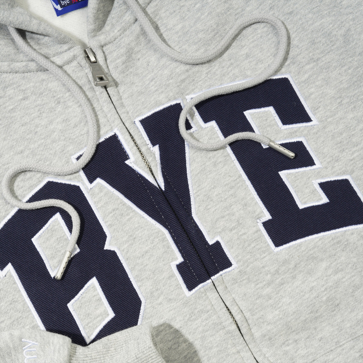 Bye Zip-Thru Pullover Hood, Grey