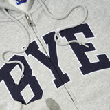 Bye Zip-Thru Pullover Hood, Grey