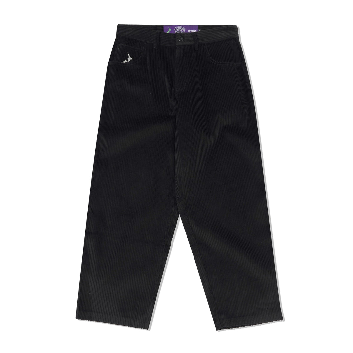 Relaxed Thick Corduroy Pants, Black