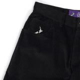Relaxed Thick Corduroy Pants, Black