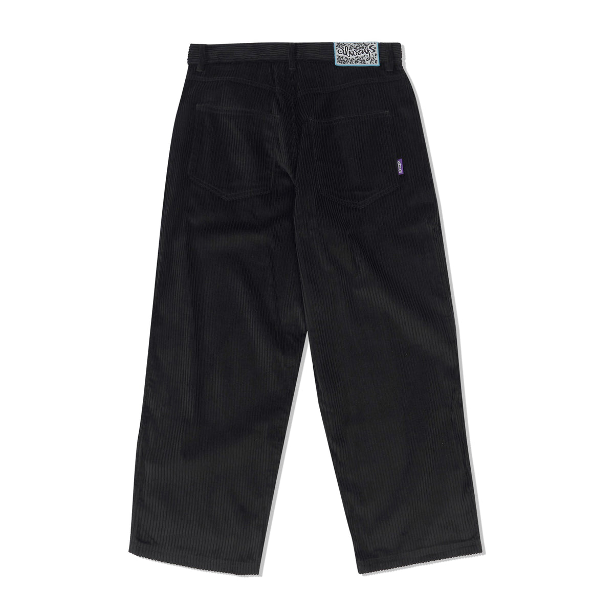 Relaxed Thick Corduroy Pants, Black