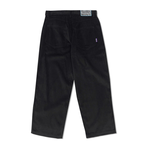 Always Do What You Should Do Relaxed Thick Corduroy Pants, Black