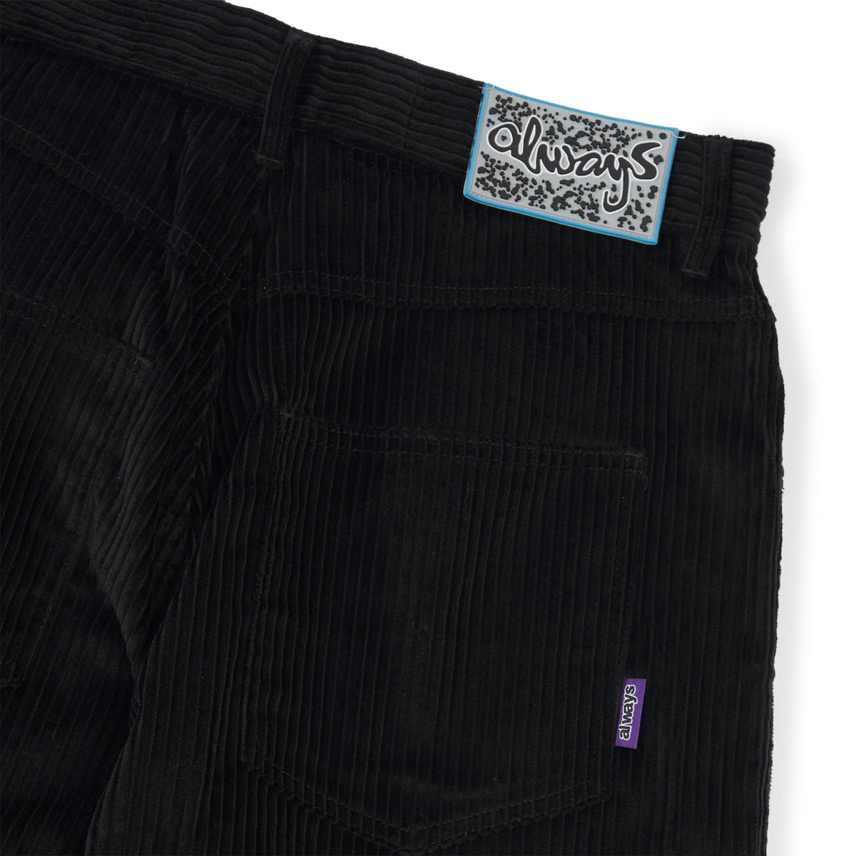 Relaxed Thick Corduroy Pants, Black