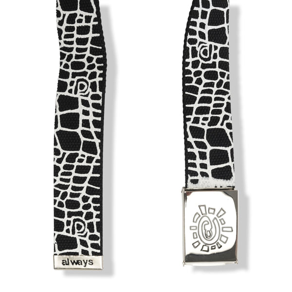 Always Do What You Should Do Croc Belt, Black