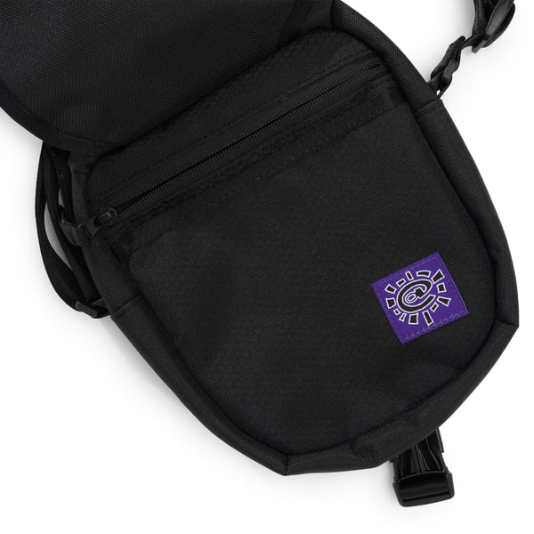 Always Do What You Should Do Side Trapper Bag, Black