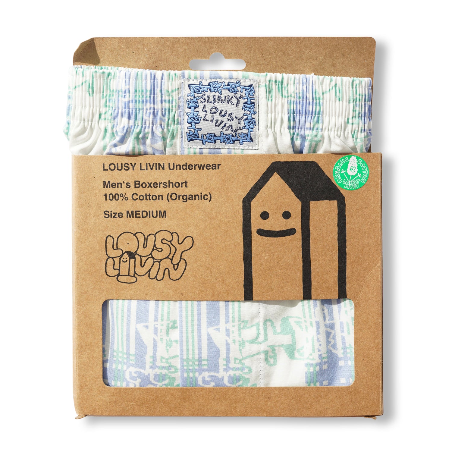 Lousy Livin Underwear, Plaid / White