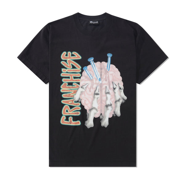 Franchise Big Takeover Tee, Washed Black
