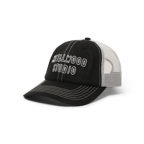 Metalwood Cutie Six Panel Trucker Hat, Black