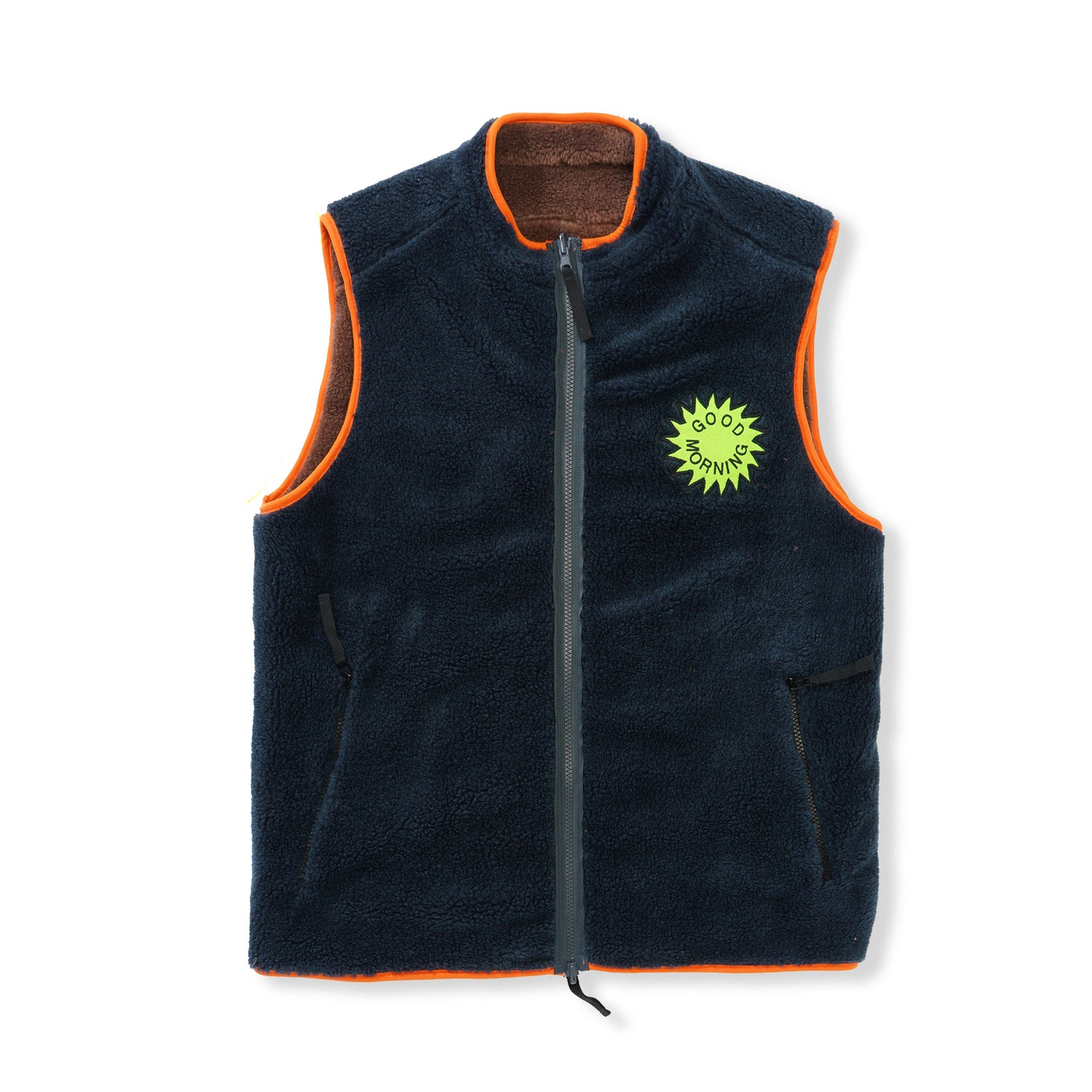 Reversible Zip Thru Vest, Abyss / Bonatura