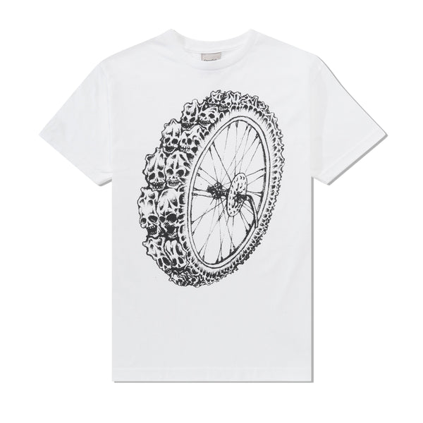 BoneshakerMTB Deathwheel Tee, White