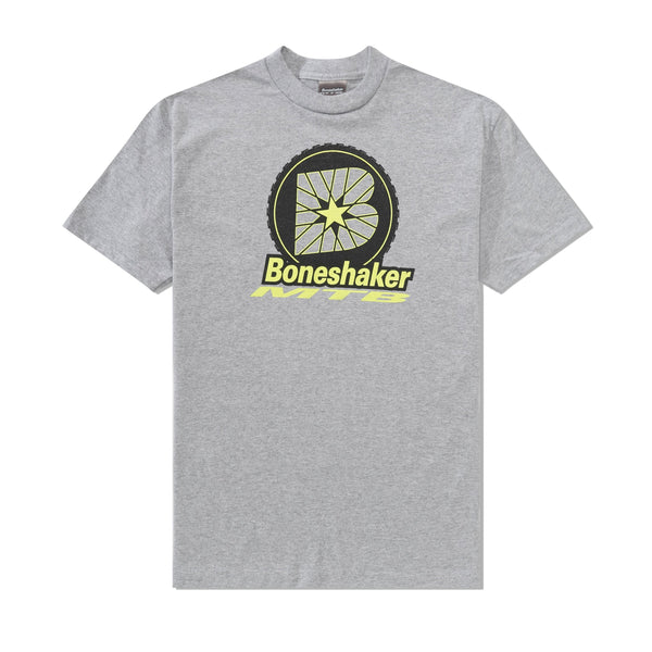 BoneshakerMTB B-Wheel Tee, Neon / Grey