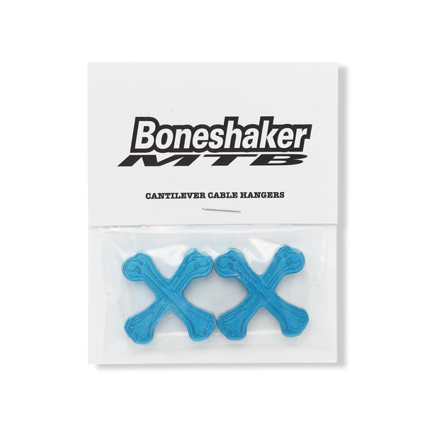 BoneshakerMTB Crossbones Cable Hangers, Blue