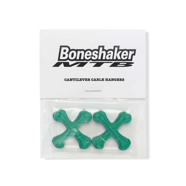 BoneshakerMTB Crossbones Cable Hangers, Green
