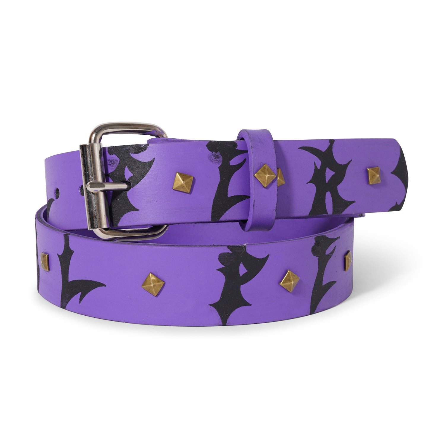 Leather Belt, Purple