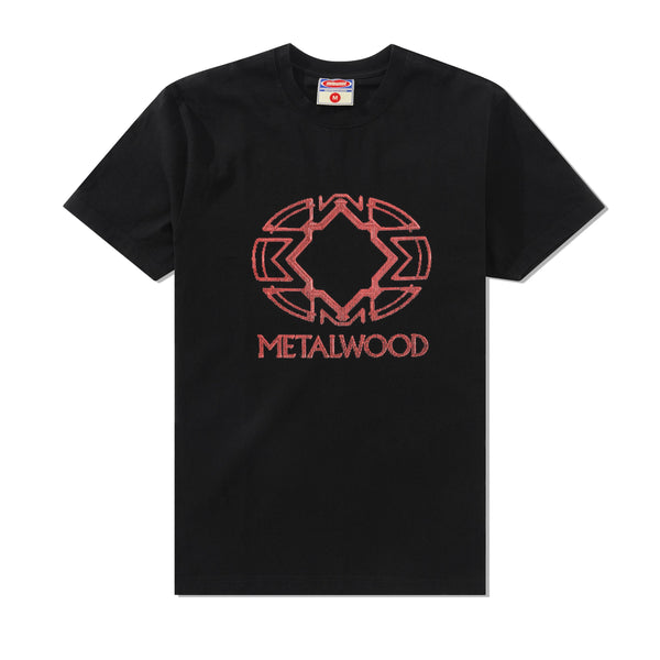 Metalwood Screen Illusion Tee, Black