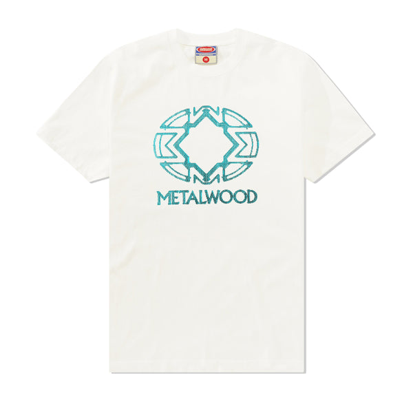 Metalwood Screen Illusion Tee, White