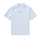 Textured Caddie Shirt, Blue