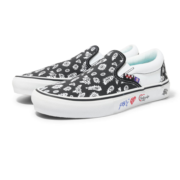 Vans Vans x Punk & Yo Slip On, Black / White