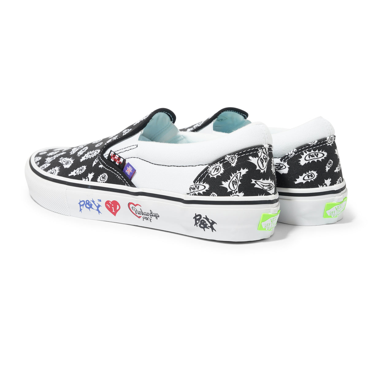 Vans x Punk & Yo Slip On, Black / White