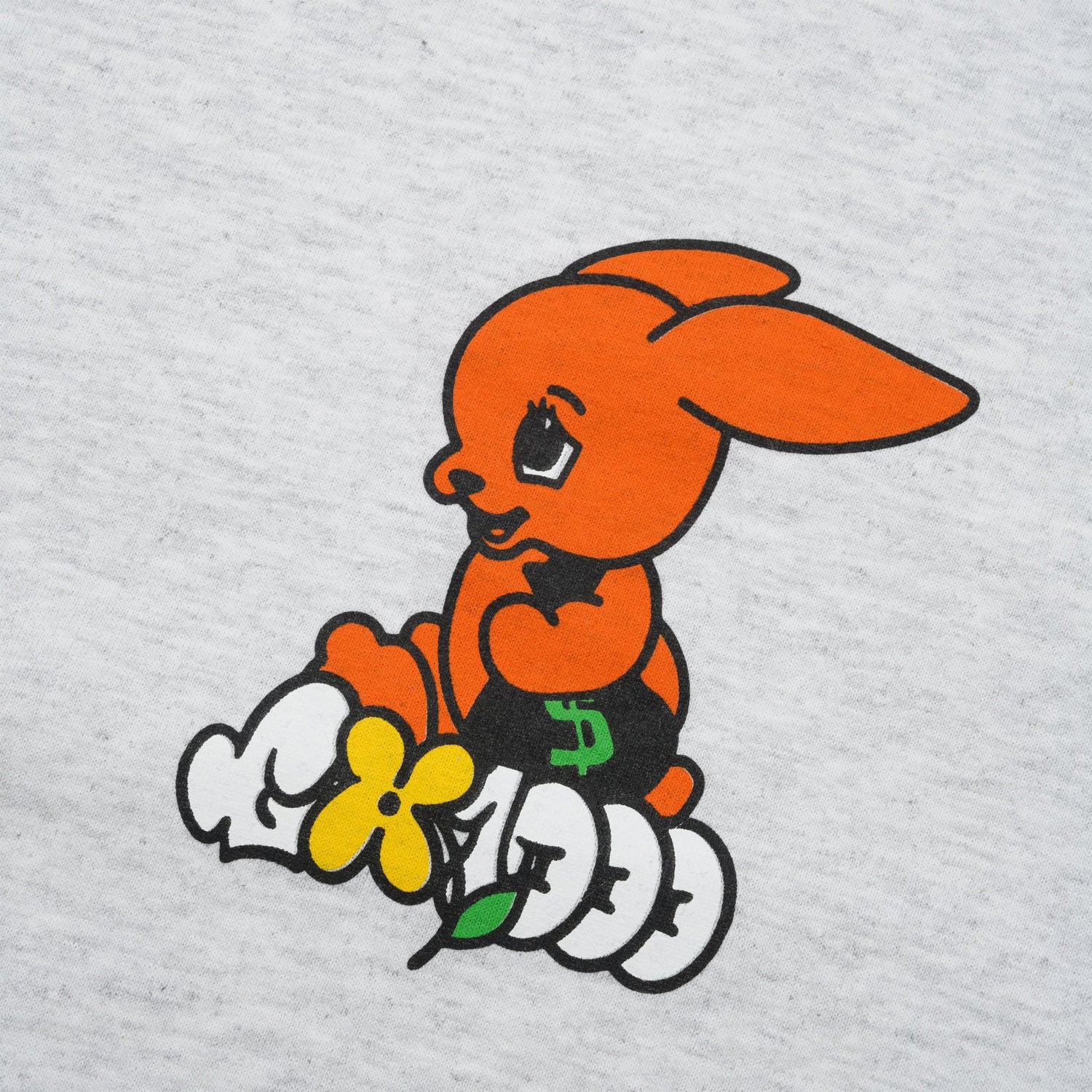 Money Bunny Tee, Heather Grey