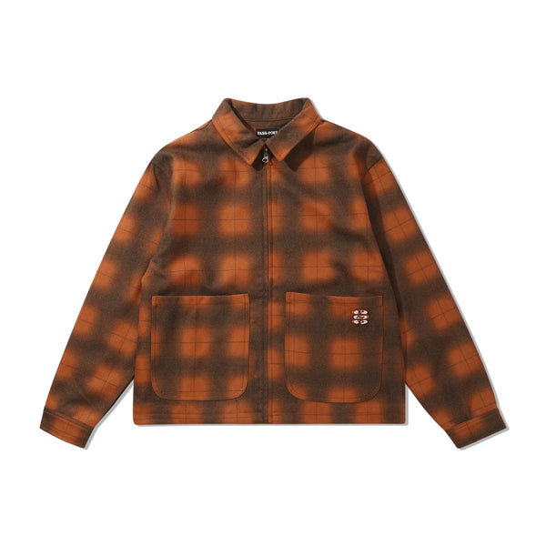 Pass~Port Workers Plaid Jacket, Burnt Orange