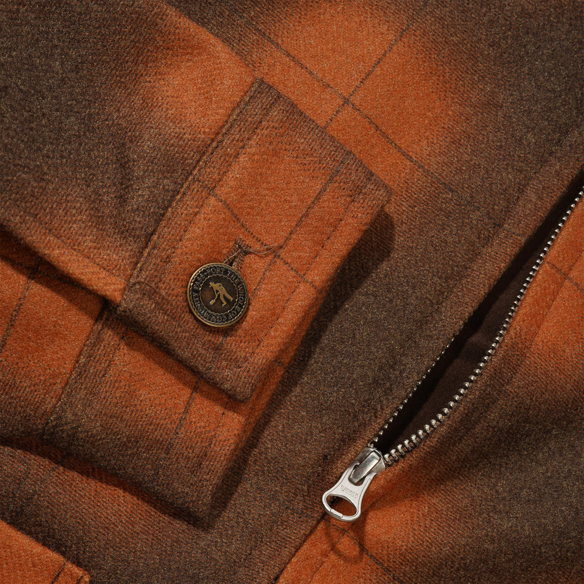Workers Plaid Jacket, Burnt Orange