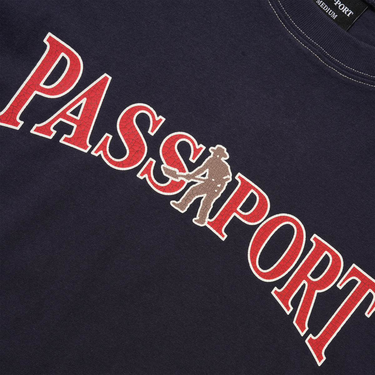 Official Contrast Tee, Washed Navy
