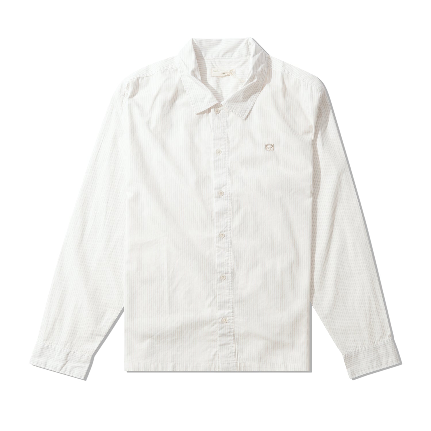 Vacation Button Up L/S Shirt, Bone