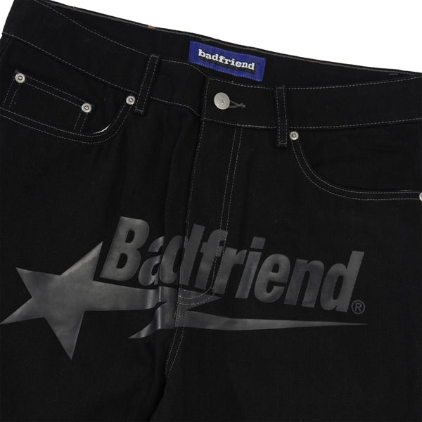 badfriend Star Pant Denim Jean, Black / Charcoal