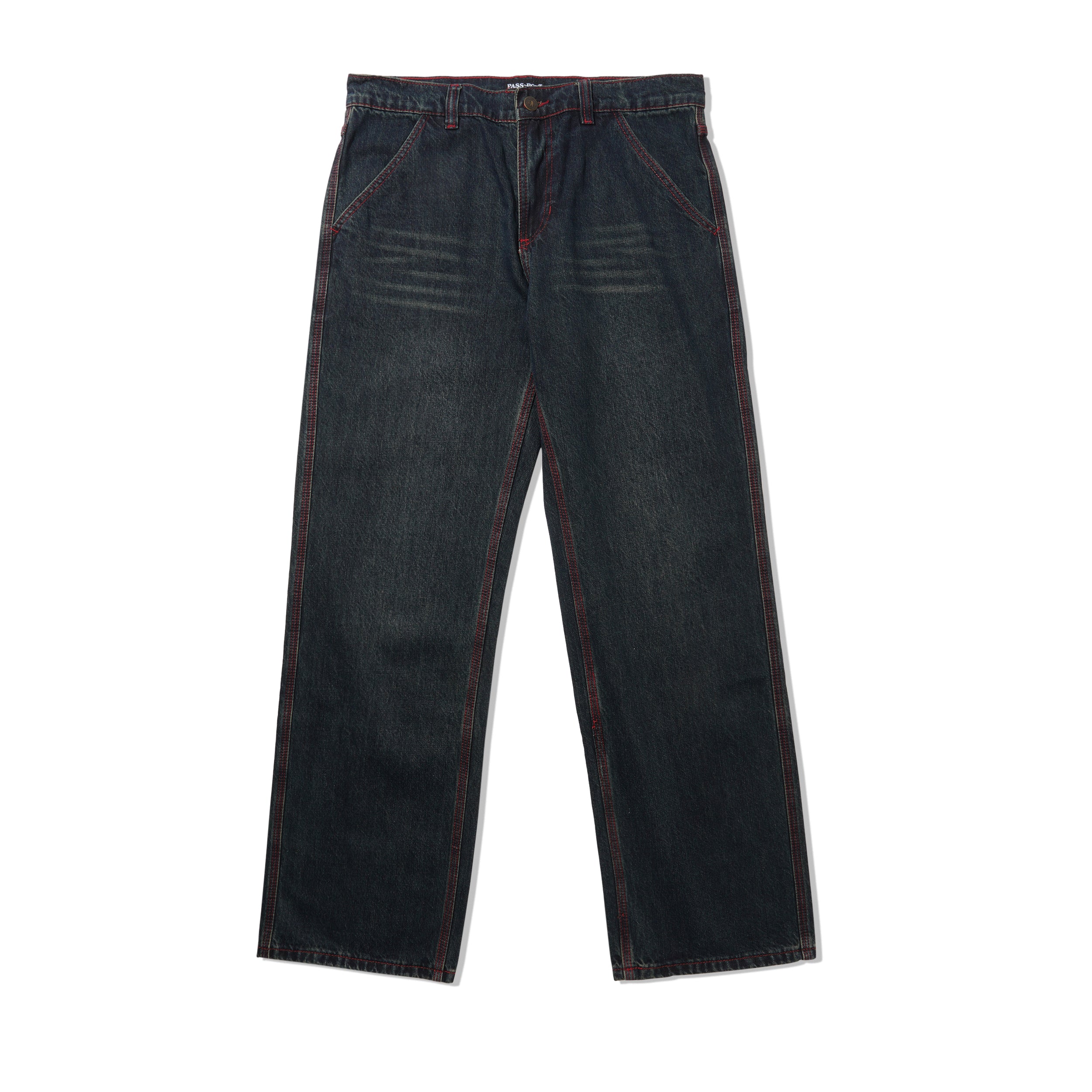 Hoddle Denim Ranger Jeans, Indigo / White Stitch | Lo-Fi